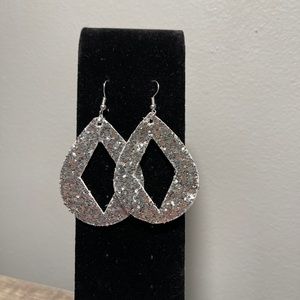 Faux leather earrings